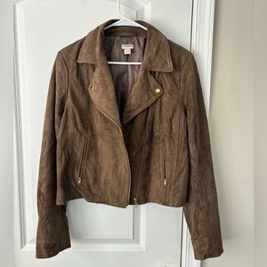 J. Crew Suede Moto Jacket
